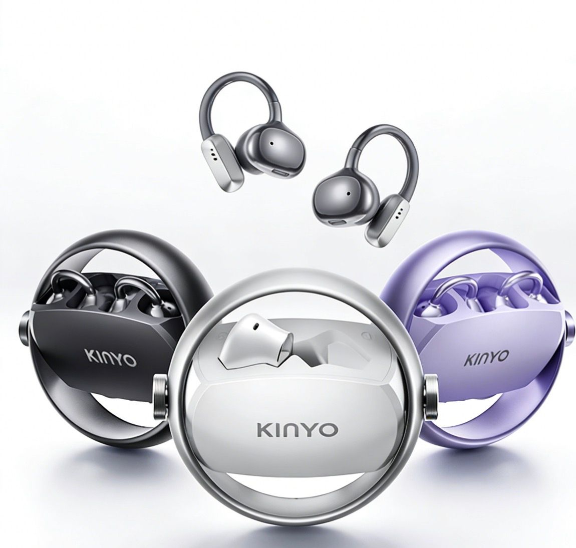 ÉCOUTEURS À CLIP KINYO 2 EN 1 : DOUBLE DESIGN, LIBERTÉ MAXIMALE (MODEL A30)