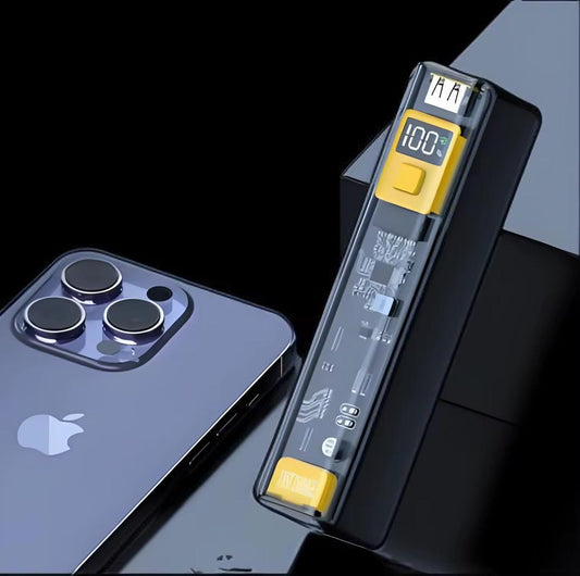 🔋⚡ Power Bank Transparente 20 000 mAh – 22,5W