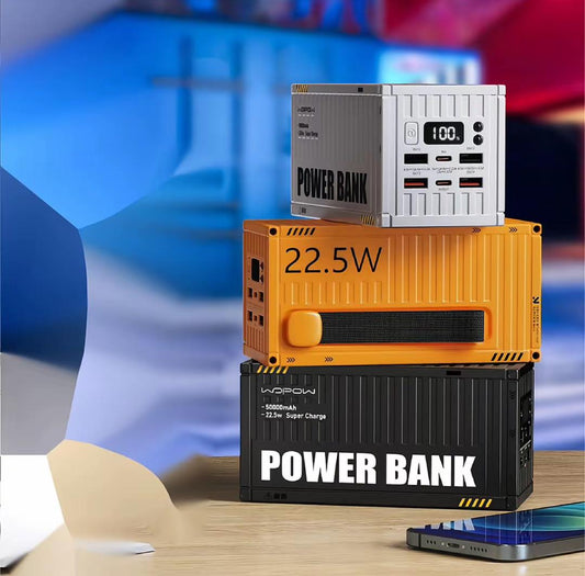 Container Power Bank : Le Chargement Réinventé avec 50,000mAh de Puissance et un Design Innovant