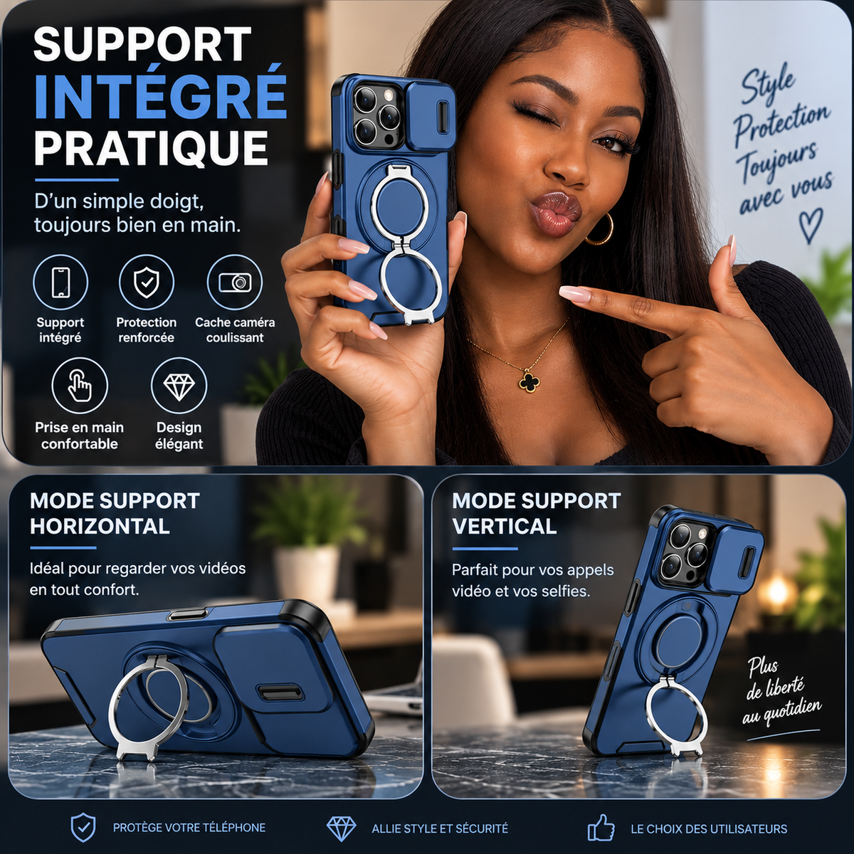 Coque Hybride PRESTIGE™ iPhone – Anti-Choc & Anti-Rayures