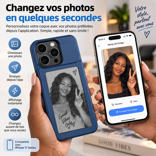 PRESTIGE™ E-Ink — Coque NFC personnalisable